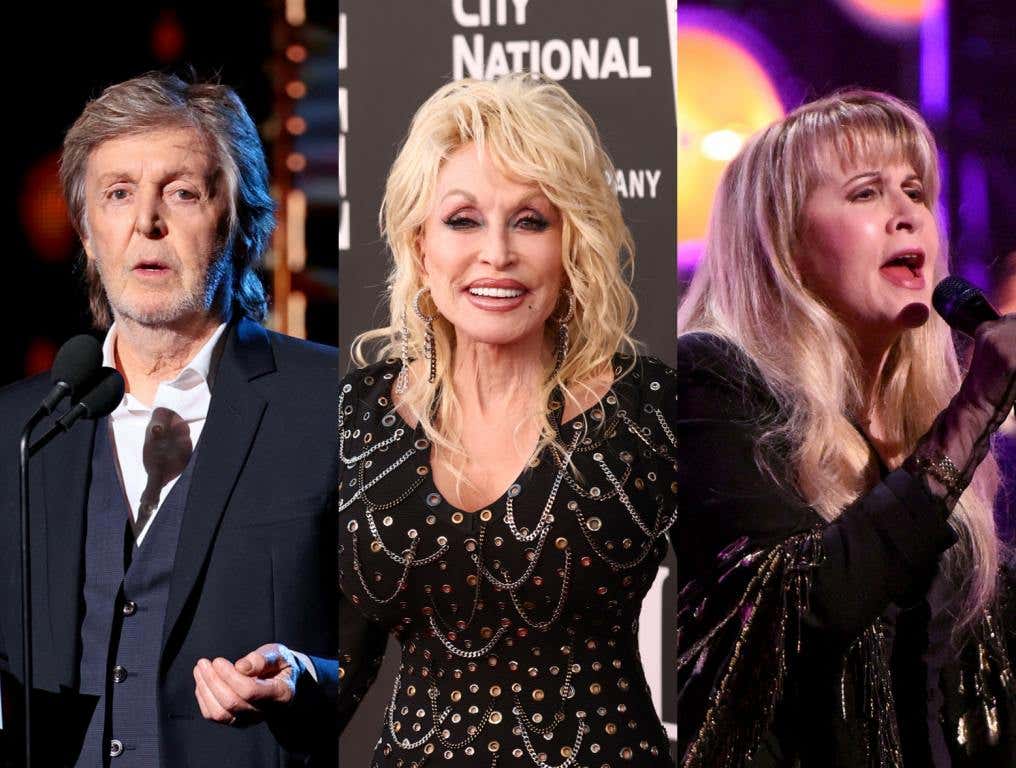 Paul McCartney, Dolly Parton and Stevie Nicks