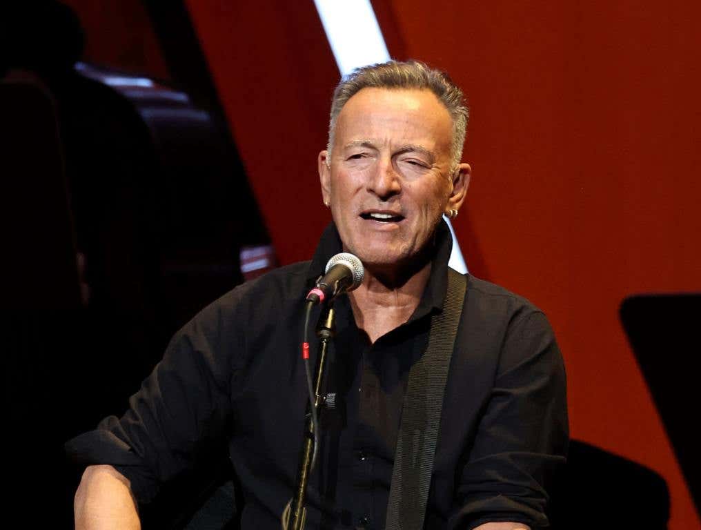 Bruce Springsteen performs onstage during the 17th Annual Stand Up For Heroes Benefit presented by Bob Woodruff Foundation and NY Comedy Festival at David Geffen Hall on November 06, 2023 in New York City.