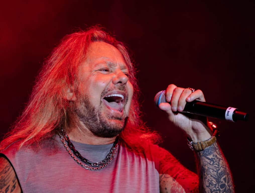 Vince Neil performs at the 2023 Big Machine Music City Grand Prix on August 04, 2023 in Nashville, Tennessee.