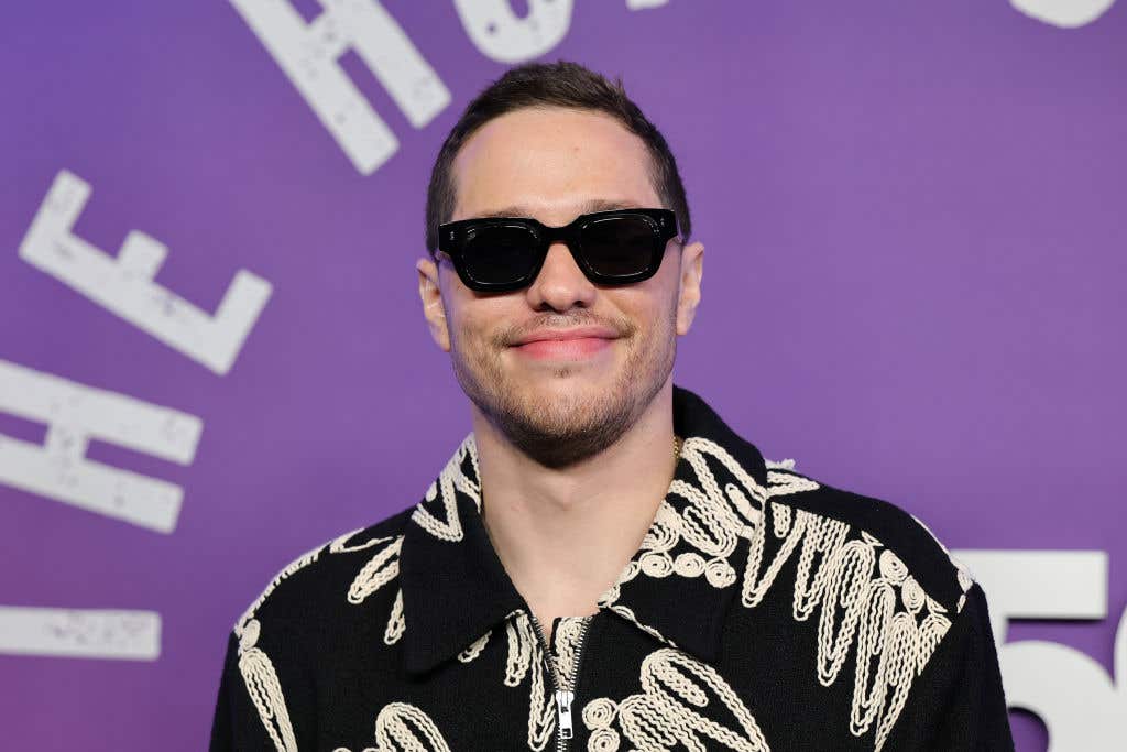 NEW YORK, NEW YORK - FEBRUARY 14: Pete Davidson attends SNL50: The Homecoming Concert at Radio City Music Hall on February 14, 2025 in New York City.