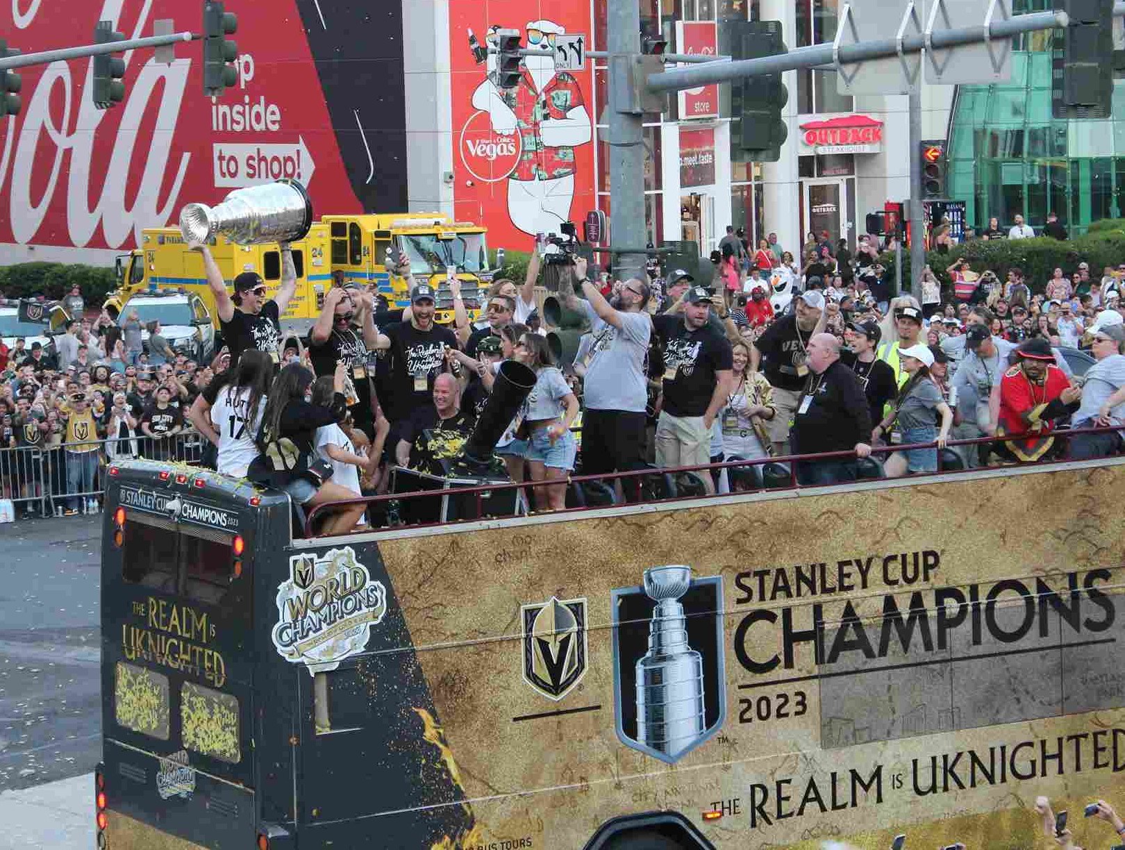 VGK Parade Energizes Las Vegas Strip See Photos Here