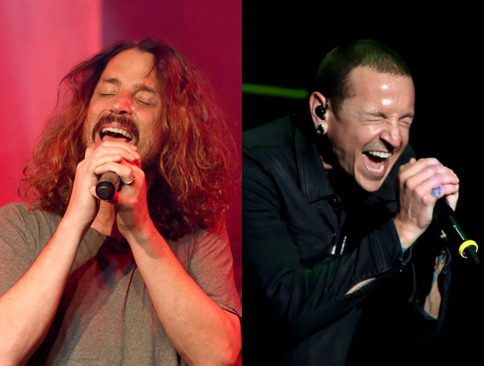 Chris Cornell and Chester Bennington play “Hunger Strike”