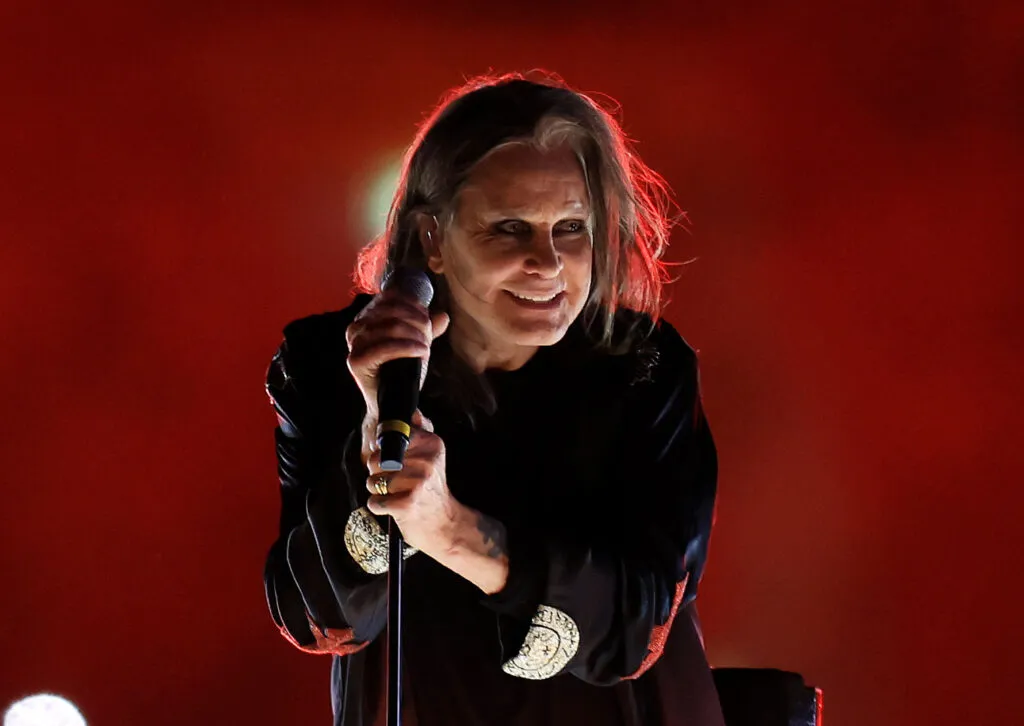 Ozzy Osbourne performs during the Birmingham 2022 Commonwealth Games Closing Ceremony at Alexander Stadium on August 08, 2022 on the Birmingham, England.